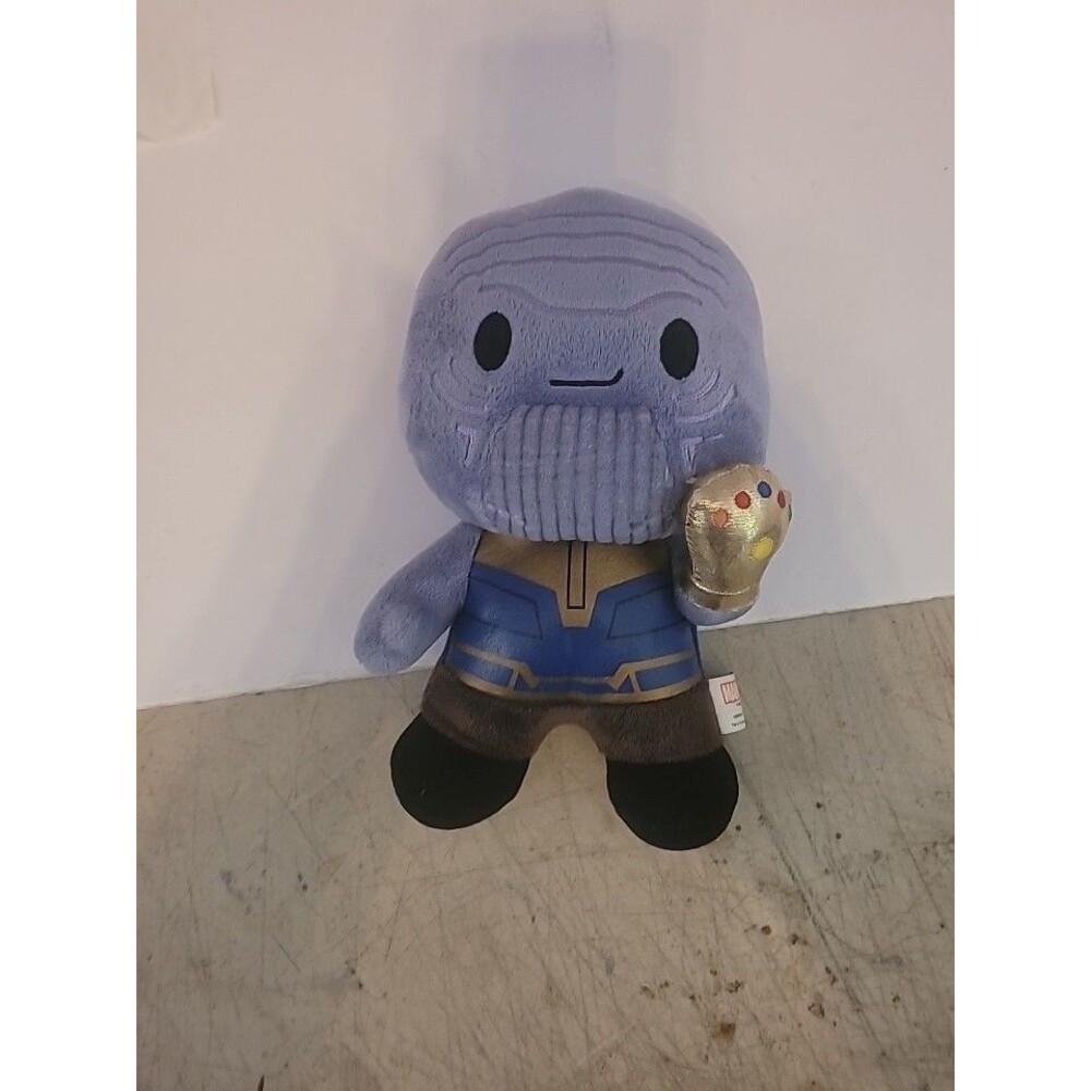 Plush MCU Marvel Thanos Universal Studios Stuffed Figure 9" Infinity gauntlet